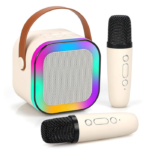 Портативна Bluetooth колонка з мікрофоном бездротове міні караоке з RGB підсвічуванням